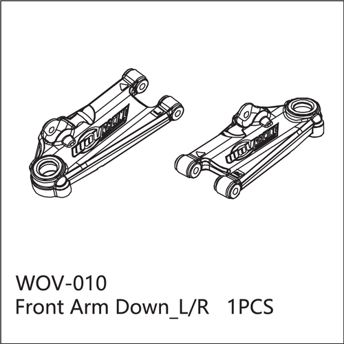 Buddy RC WOV-010 Wov Racing Front Lower Arm Left & Right Set