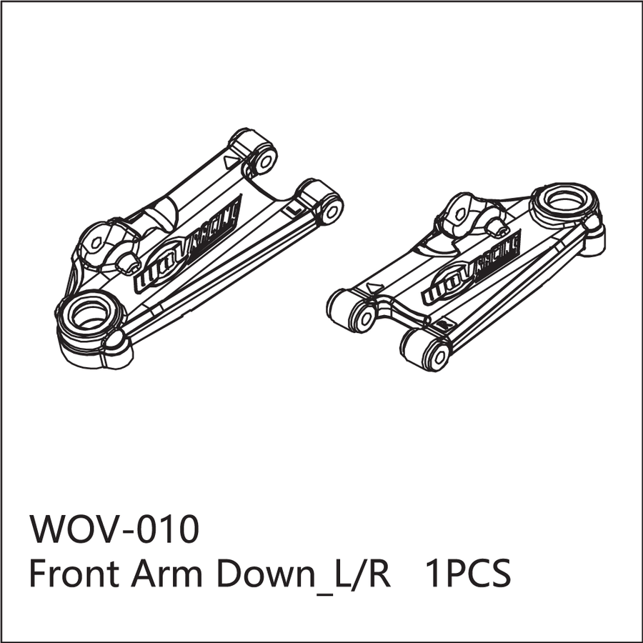 Buddy RC WOV-010 Wov Racing Front Lower Arm Left & Right Set