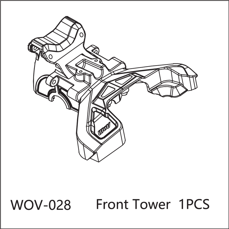 Buddy RC WOV-028 Wov Racing Front Upper Chassis Cover