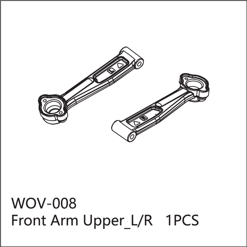 Buddy RC WOV-008 Wov Racing Front Upper Arm Left & Right Set