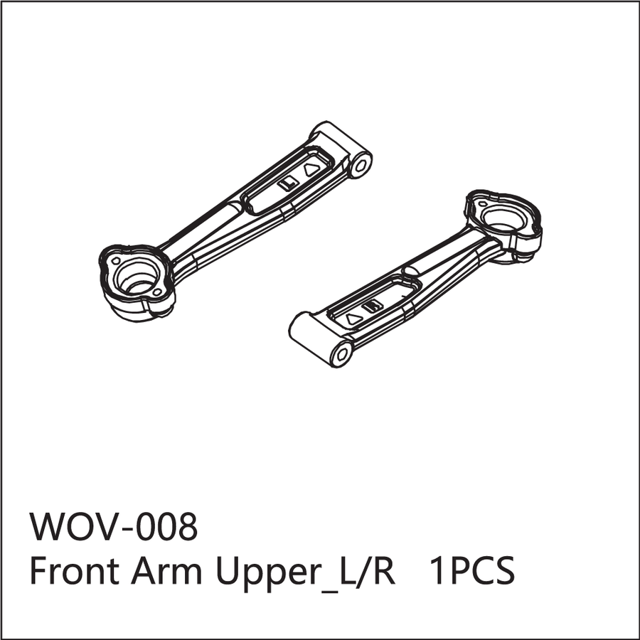 Buddy RC WOV-008 Wov Racing Front Upper Arm Left & Right Set