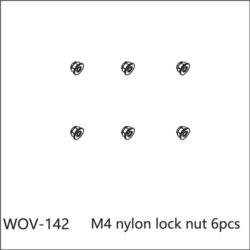 Buddy RC WOV-142 Wov Racing M4 Lock Nuts