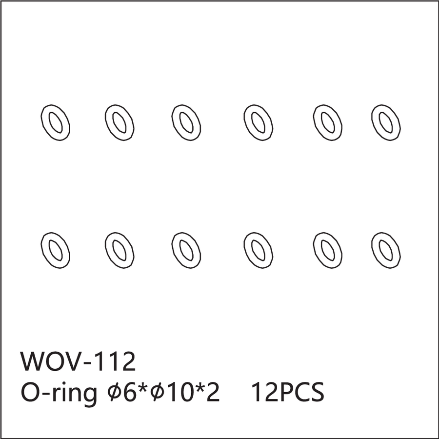 Buddy RC WOV-112 Wov Racing O-ring 6x10x2
