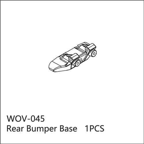 Buddy RC WOV-045 Wov Racing Rear Bumper Base