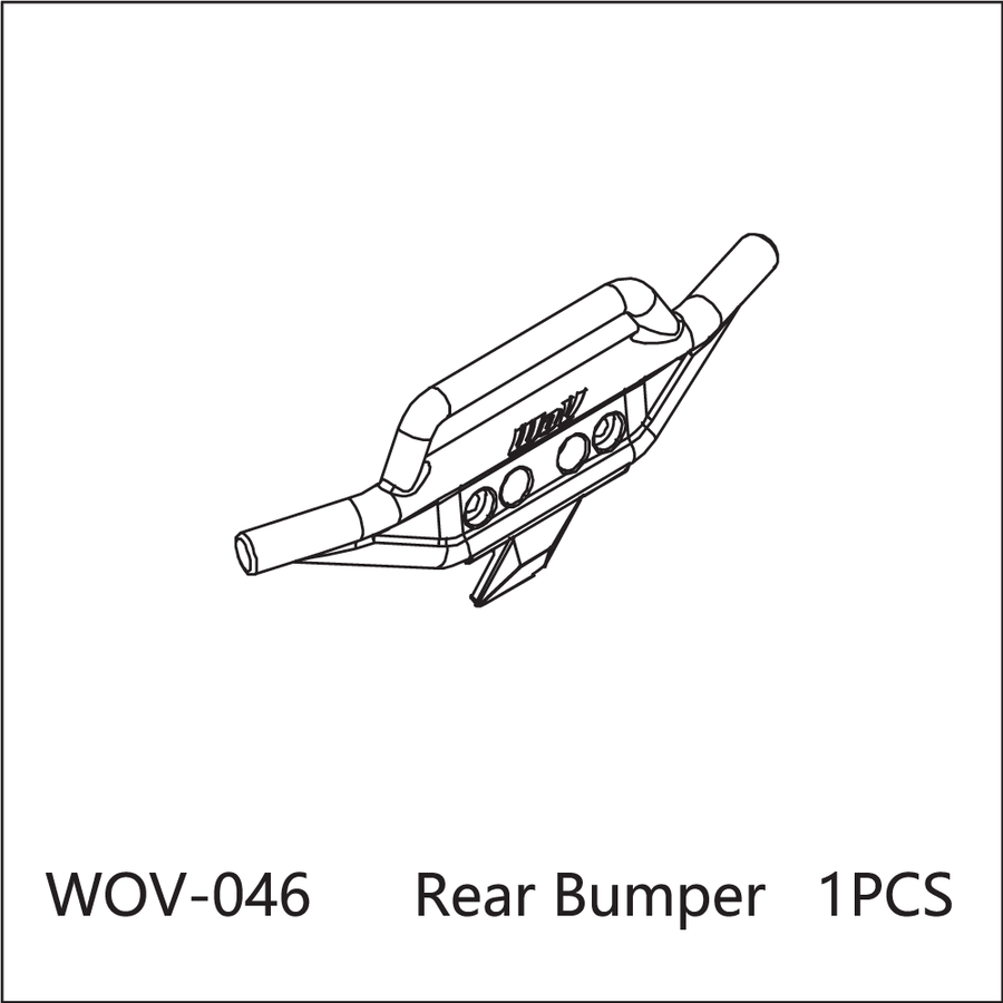 Buddy RC WOV-046 Wov Racing Rear Bumper