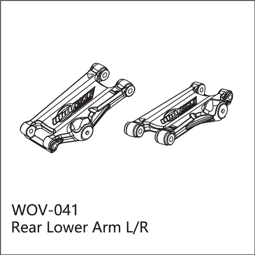 Buddy RC WOV-041 Wov Racing Rear Lower Arms Left & Right Set