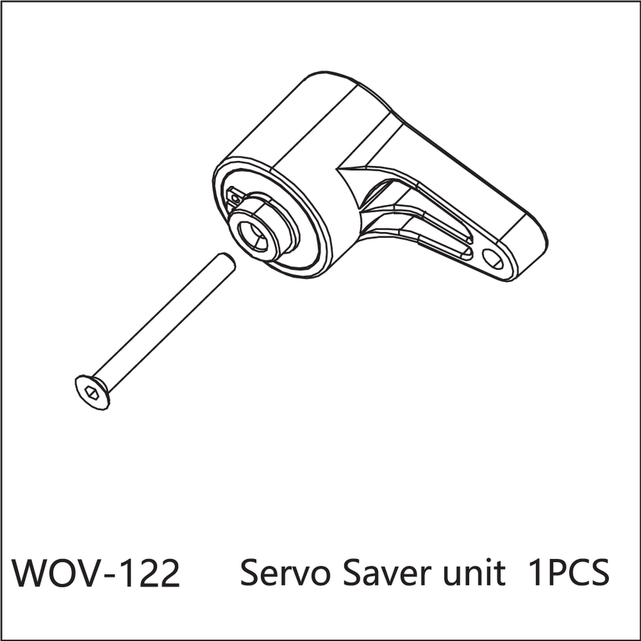 Buddy RC WOV-122 Wov Racing Servo Saver unit