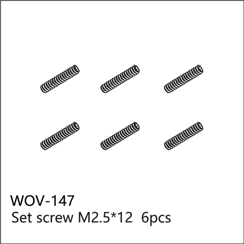 Buddy RC WOV-147 Wov Racing Set Screw M2.5x12
