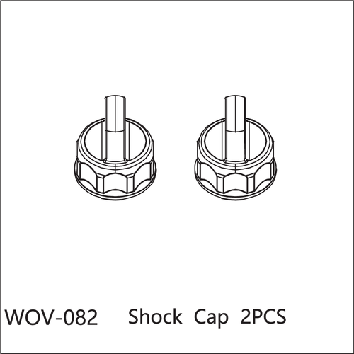 Buddy RC WOV-082 Wov Racing Shock Caps 2PCS