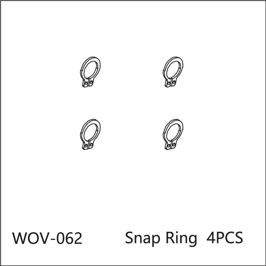 Buddy RC WOV-062 Wov Racing Snap Ring 4PCS