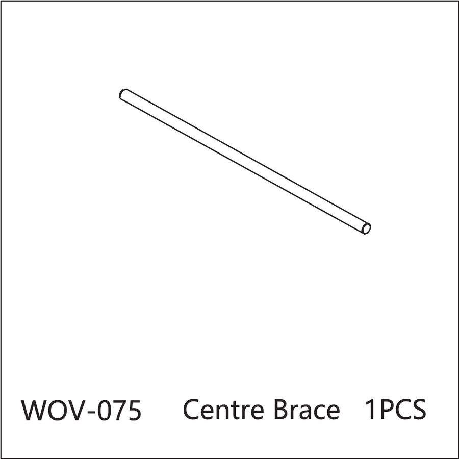 Buddy RC WOV-075 Wov Racing Solid Aluminum Rod Center Brace