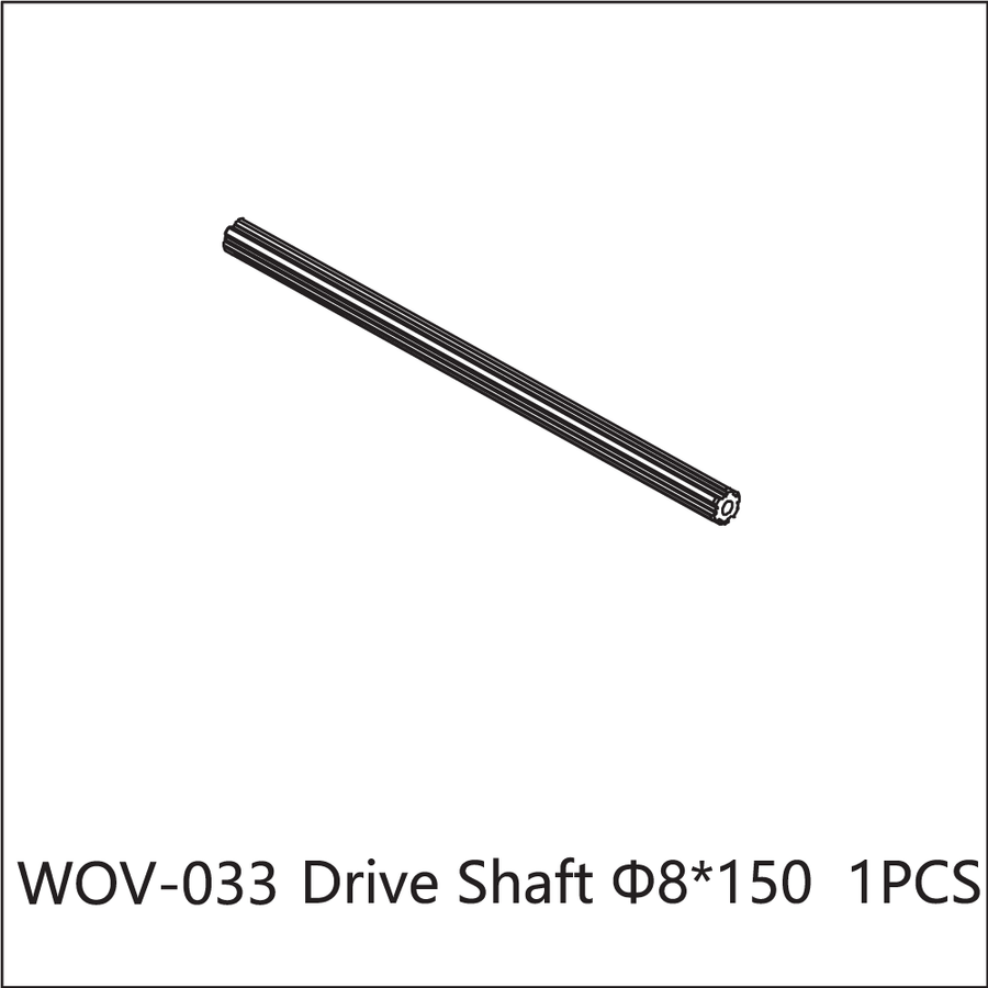 Buddy RC WOV-033 Wov Racing Spline Center Shaft 8x150