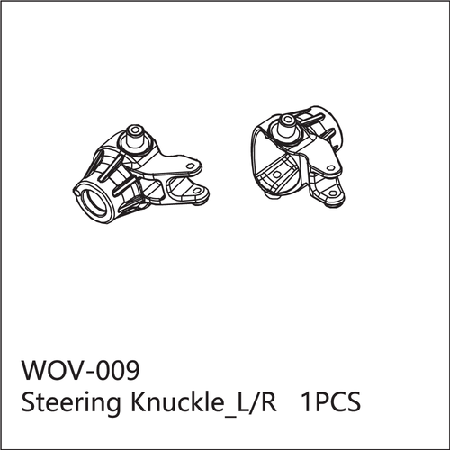 Buddy RC WOV-009 Wov Racing Steering Knuckle Left & Right Set