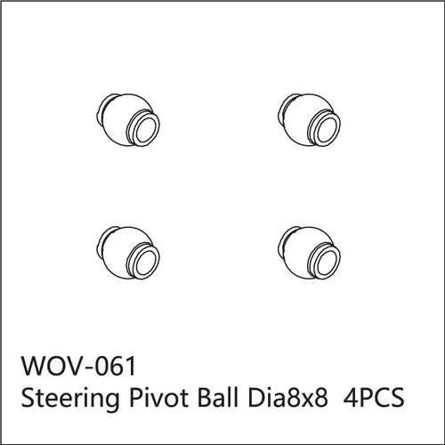 Buddy RC WOV-061 Wov Racing Steering Pivot Ball Š8x8mm