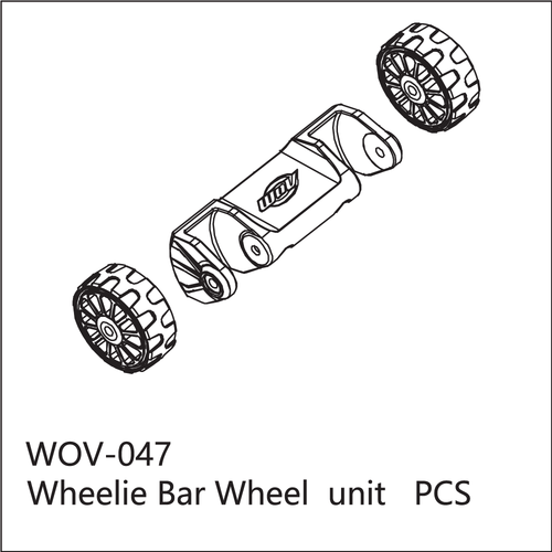 Buddy RC WOV-047 Wov Racing Wheelie Bar Assembly