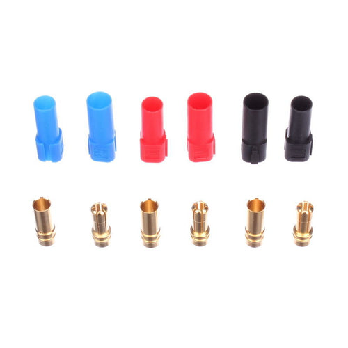 Buddy RC XT150 Connectors Black Blue Red 3 Pairs