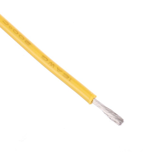 Buddy RC 16 AWG Bulk Roll Silicone Wire Priced for Per Foot - Yellow