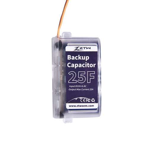Buddy RC ZTW Backup Capacitor 25F Input 6V-8.4V