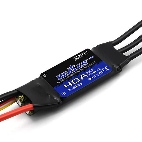 Buddy RC ZTW Beatles 40A SBEC G2 Series ESC for Airplanes