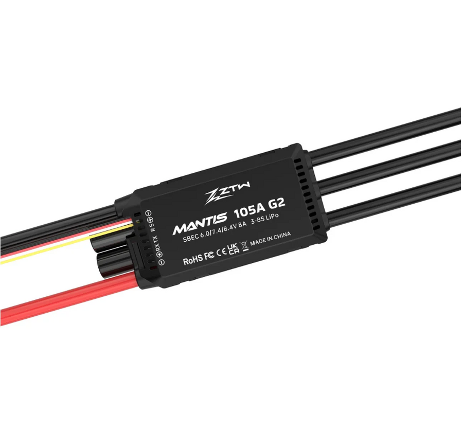 Buddy RC ZTW Mantis G2 Series 105A ESC 8A SBEC For RC Airplane