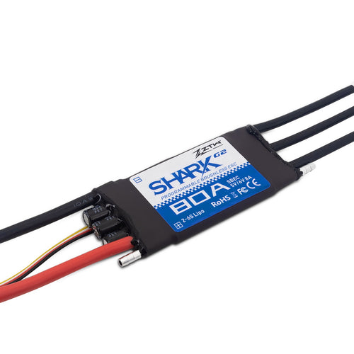 Buddy RC ZTW Shark 80A G2 Series 32-Bit Water Cooled Marine Brushless ESC