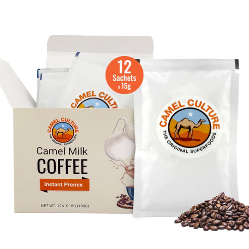 Camel Culture Camel Milk Coffee Instant Premix (12 Sachets)