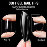 CANNI 12 Size Gel Nail Tips 240 Pcs, view 4
