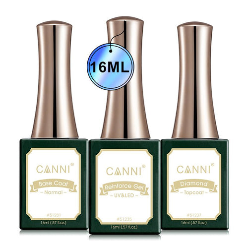 CANNI 16ML Base and Top Coat with Reinforce Gel Set