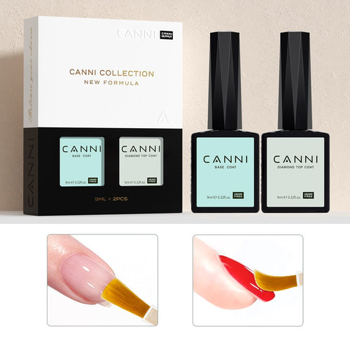 CANNI 9ml Bese and Top Coat 2pcs Set