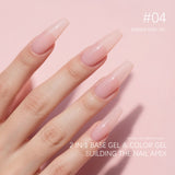 CANNI 9ml Colorful Rubber Base Gel 6 Colors Set, view 5