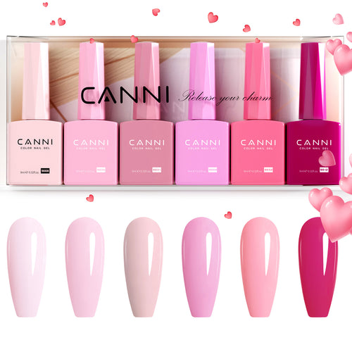 CANNI 9ML Nail Gel 6 Colors Set