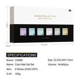 CANNI 9ML Nail Gel 6 Colors Set, view 2