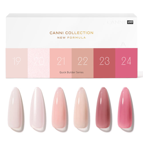 CANNI 9ml Quick Builder Gel 6 Colors Set