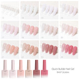 CANNI 9ml Quick Builder Gel  6 Colors Set, view 2