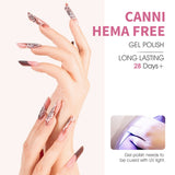 CANNI Blush Bliss Bouquet Kit - 9ml Nail Gel 6 Colors Set-2311, view 6