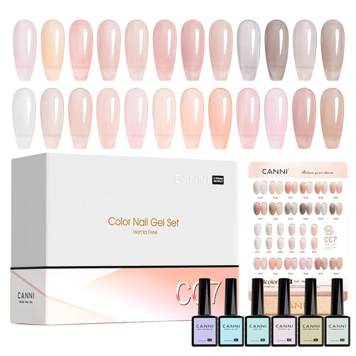 CANNI CC7 - 30pcs Gel Polish Kit Translucent Jelly Color