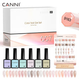 CANNI CC7 - 30pcs Gel Polish Kit Translucent Jelly Color, view 5