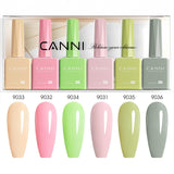 CANNI Cherry Blossom Meadows Kit - 9ml Nail Gel 6 Colors Set-2320, view 4