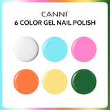 CANNI Chic Monochrome Kit - 9ml Nail Gel 6 Colors Set-2303, view 4