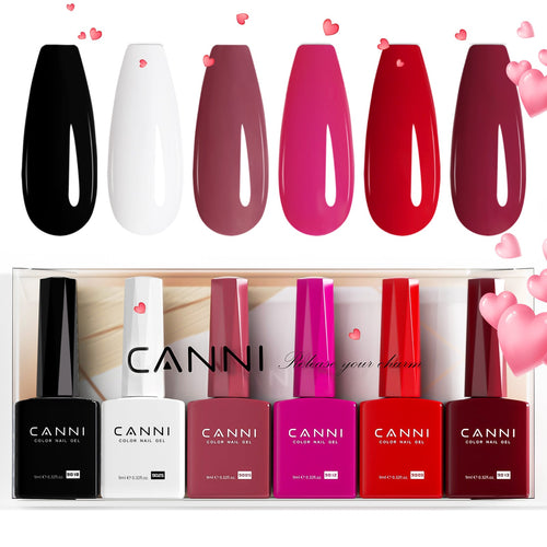 CANNI Classic trio Kit - 9ml Nail Gel 6 Colors Set-2301