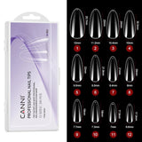 CANNI Clear Almond - False Nail Tips, view 2