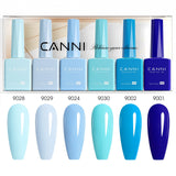 CANNI Crystal Clear Waters Kit - 9ml Nail Gel 6 Colors Set-2313, view 4