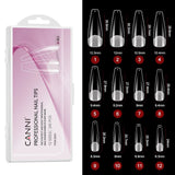 CANNI Half Matt Coffin - False Nail Tips, view 2