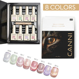 CANNI Cat Eye Gel Polish 8 Colors Set, view 2