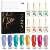 CANNI Cat Eye Gel Polish 8 Colors Set, view 5