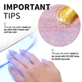 CANNI Glitter Gel Polish 8 Colors Set - Aurora Collection, view 5