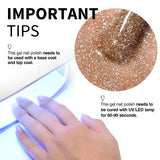 CANNI Glitter Gel Polish 8 Colors Set - Diamond Collection, view 5