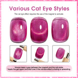 CANNI Cat Eye Gel Polish 8 Colors Set - Galaxy Gaze, view 4
