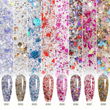 CANNI Glitter Gel Polish 8 Colors Set - Glitz Flash Collection, view 2