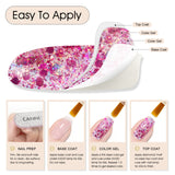 CANNI Glitter Gel Polish 8 Colors Set - Glitz Flash Collection, view 4